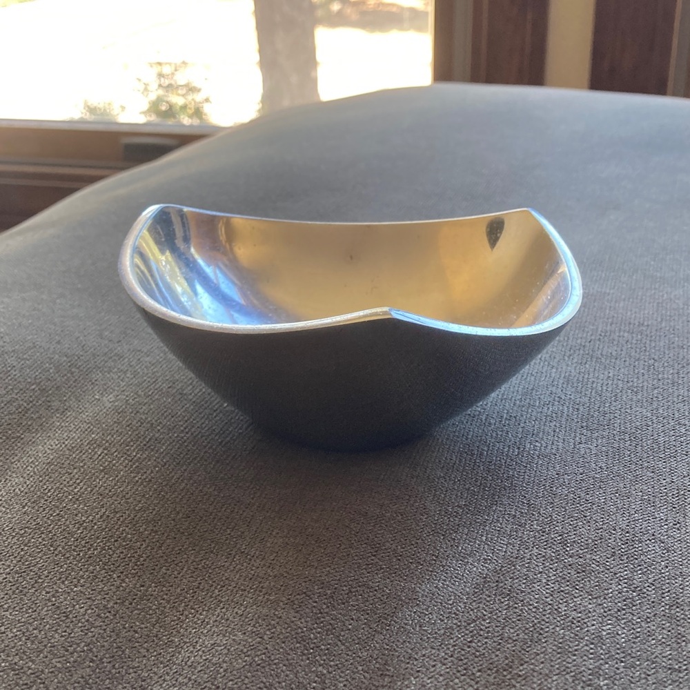 Vintage Nambe c1967 Small Curved Silver Serving Bowl